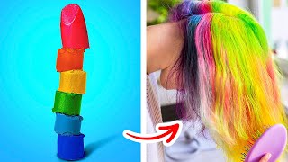 Selbstgemachte Haarfarben Unglaubliche Beautytricks und MakeUpHacks [upl. by Apeed]