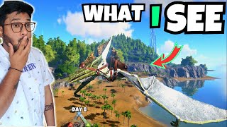 WHAT I SEE NEAR TO MY BASE quotFIRST PTERANODON RIDEquot IN ARK SURVIVAL 8 [upl. by Awahsoj]