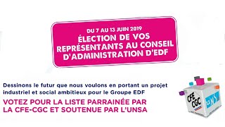 Élection au Conseil dAdministration dEDF  Besoin de vous [upl. by Arsi]