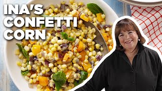 Ina Gartens 5Star Confetti Corn  Barefoot Contessa  Food Network [upl. by Ebarta342]