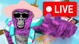 Trying to beat Gorilla Tag Only Up LIVE Day 20 [upl. by Auhsej]