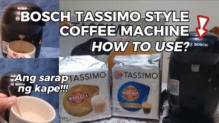 How to use Bosch Tassimo Style the Compact One Coffee Machine Unboxing First use Coffee pods [upl. by Gotthard]