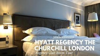 Hyatt Regency The Churchill London Club Room Tour [upl. by Benildas]