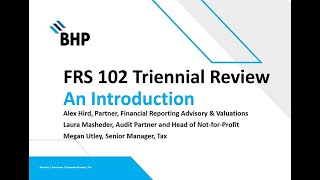 BHP FRS 102 Triennial Review  introduction [upl. by Hamirak413]