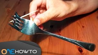 How To Balance Two Forks on a Toothpick Step by Step [upl. by Cece]