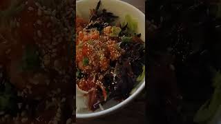 Raw salmon rice bowl [upl. by Festus]