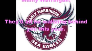 ManlyWarringah Sea Eagles theme song Lyrics NRL SingALong [upl. by Ahseym]