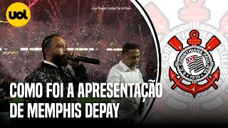 MEMPHIS DEPAY VEJA COMO FOI A APRESENTAÇÃO NA NEO QUÍMICA ARENA ANTES DE CORINTHIANS X JUVENTUDE [upl. by Sewell]