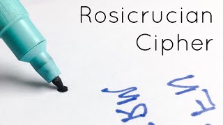 How To Write in Rosicrucian Cipher [upl. by Fausta]