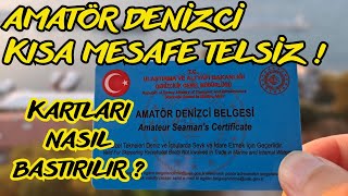 Amatör Denizci Belgesi ve Kısa Mesafe Telsiz Operatörü Belgesi Nasıl Bastırılır [upl. by Il]