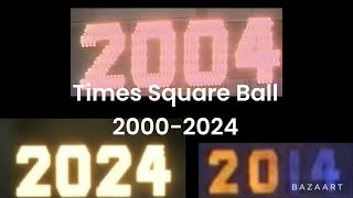 Times Square 20002024 Ball Drops [upl. by Lynea471]