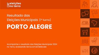 Resultado do 1° turno das Eleições 2024 em Porto AlegreRS [upl. by Germano]