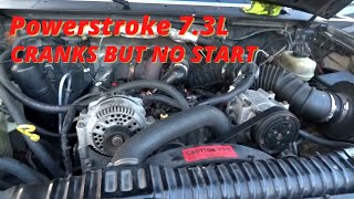 Ford Powerstroke 73L Crank no Start Fuel injector testing [upl. by Anahpets]