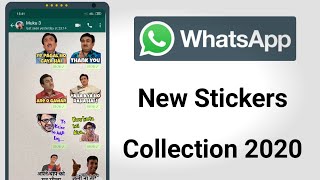 Whatsapp New Stickers 2020  How to Add Stickers in Whatsapp 2020 [upl. by Ahsitan]