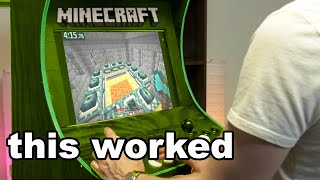 I Used This Minecraft Arcade Machine To Speedrun And This Happened [upl. by Auhel]