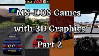 MSDOS Games with 3D Graphics Part 2 HD60fps [upl. by Okihcas]