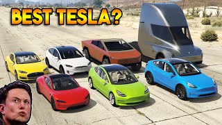 GTA 5 ONLINE  BEST TESLA VEHICLE ELON MUSK DONT WATCH THIS VIDEO [upl. by Sorvats]