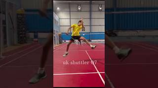 what a funny trickshot in badminton 🏸brally 🥵 viral funny badminton trickshots shorts [upl. by Toddy]