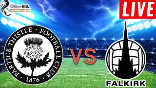 Partick Thistle vs Falkirk Live Score l Scotish Championship 2024 l Full Match [upl. by Arakal]