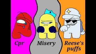 Misery x Cpr x Reeses puffs🎶version completaversion among us logic swap au [upl. by Valery]