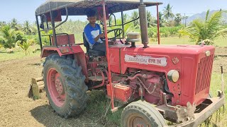 Mahindra 575 di tractor goes to 36 blade rotavator performance in coconut land  mohantractorslife [upl. by Valiant]