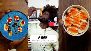 Ramen Compilation ASMR  No Music [upl. by Louls]