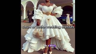 COURT WEDDING DESIGNS weddinggowns fashion aifashion styleinspo fashiondesign [upl. by Mobley]