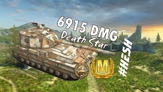 ► Death Star FV215B 183 aced 6915 dmg  HESH midleburg World of Tanks Blitz [upl. by Asel716]