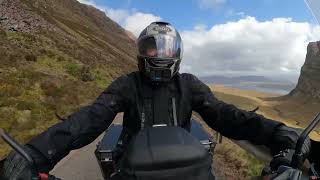 Bealach na Bà Applecross Pass by motorcycle [upl. by Aihsitan]