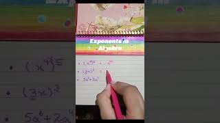 Exponent Rules in AlgebraEasy Explanation 🗝️ maths algebra exponents tricks trending music [upl. by Nagol]