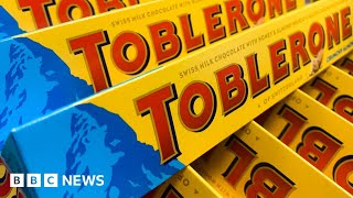 Toblerone to remove Matterhorn mountain peak from packaging  BBC News [upl. by Ailem]