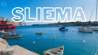 Sliema Probably The Best Place To Stay In Malta 2023 4K  Malta [upl. by Barvick]