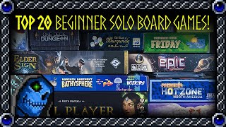 Top 20 Solo Board Games for Beginners  Fun introductory games to start the hobby [upl. by Bernat]