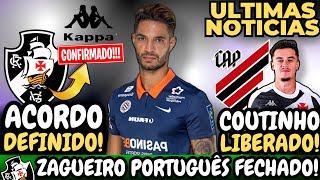 🚨URGENTE🚨 ZAGUEIRO PORTUGUÊS CHEGANDO NO VASCO  RENOVAÇÃO COM A KAPPA  COUTINHO TREINOU [upl. by Nosyerg7]