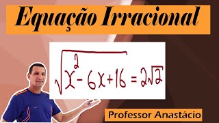 Equação Irracional do 2º grau √x²6x16  2√2 Como resolver Matemática básica basicmathematic [upl. by Artamas]