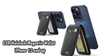 ESR Halolock Magnetic Wallet Stand for iPhone 12 and up [upl. by Doralynne]