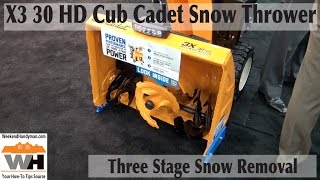 Cub Cadet X3 Snow Thrower WHM [upl. by Beulah]