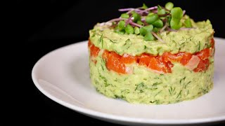 ВСЁ ПРОСТО Салат из авокадо и красной рыбы  Avocado amp Salmon Salad [upl. by Sirromad]