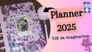 Planner 2025 de discos Y2K com glitter da imaginarium [upl. by Dippold]