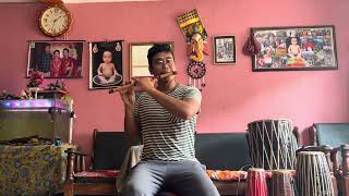 Rato rani fule jhai Sajhama on flute Nepali song music nepalisong viral nepalimusic [upl. by Uird]