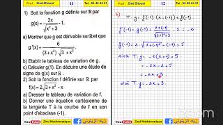 07Dérivabilité Bac Math  Science  Technique [upl. by Ynej]