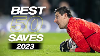 Best 50 Goalkeeper Saves 2023  HD 28 [upl. by Kameko]