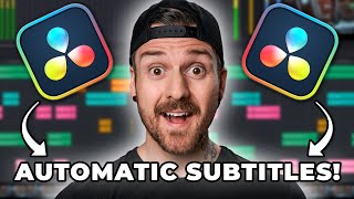 No More Fuss Create Captions With ONE CLICK In Davinci Resolve Studio 185 [upl. by Holton]