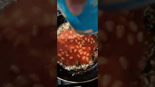 Easy breakfast recipe  Heinz beans recipe🤤 breakfast cooking asmr easyrecipe [upl. by Swayder]