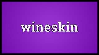 Wineskin Meaning [upl. by Najib35]