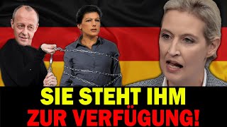 💥Sahra Wagenknecht hat sich an Friedrich Merz VERKAUFT💥 Weidels SCHOCKIERENDE AUSSAGE [upl. by Treblah]