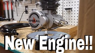 Amazon Anbull 80cc Motorized Bike Engine Kit Unboxing [upl. by Atnoed332]