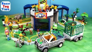 PLAYMOBIL City Life Toy Safari Animals Zoo Building Set For Kids  Build and Review [upl. by Ellenaj]