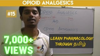 15 Opioid Analgesics Pharmacology தமிழ்  Morphine  Opioid Antagonists [upl. by Taimi340]