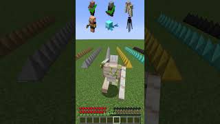 Ore Spikes vs Different Element Mobs shorts meme minecraft [upl. by Edlitam]